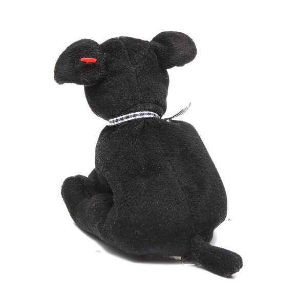 Vintage LUKE 1999 TY Beanie Baby Dog Puppy Black Collectable Stuffy - Picture 4 of 8